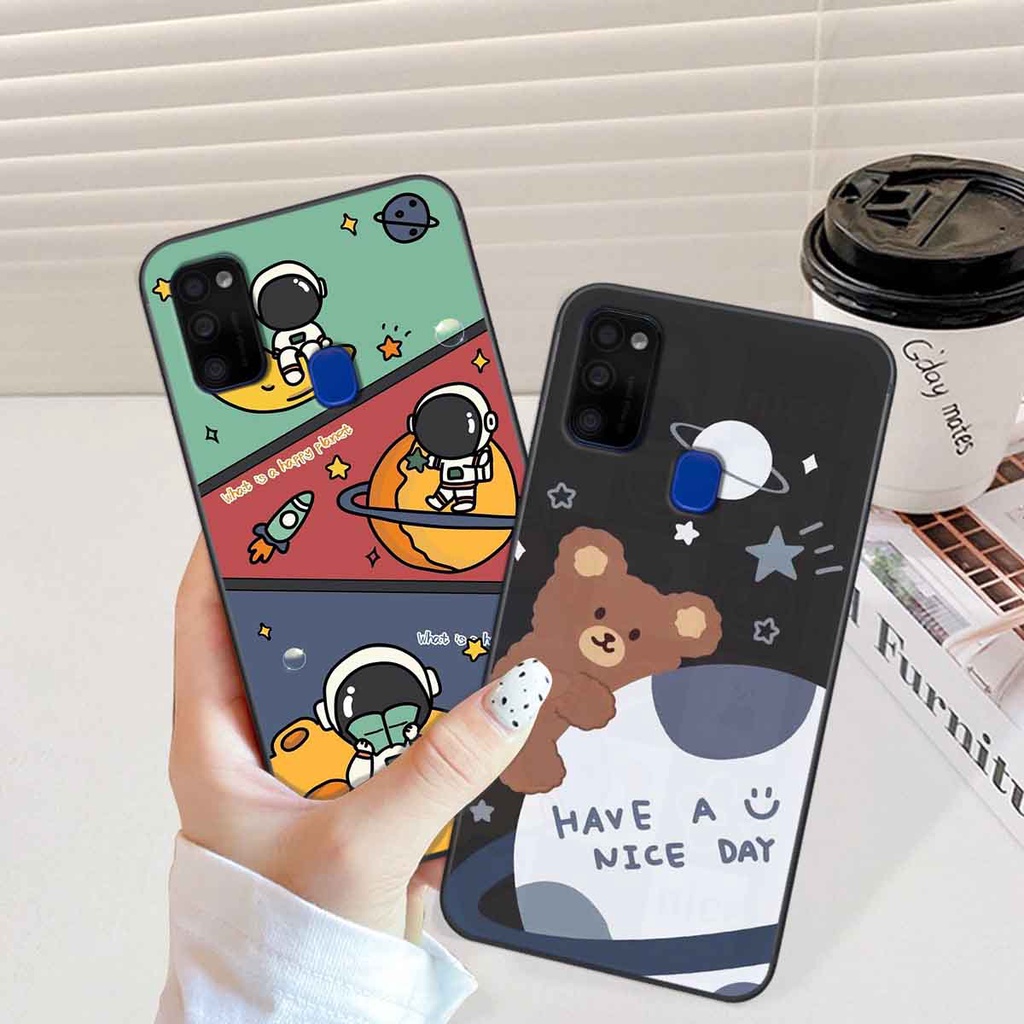 Ốp Samsung M21 / M30s in hình vũ trụ, phi hành gia bầu trời cute dễ thương