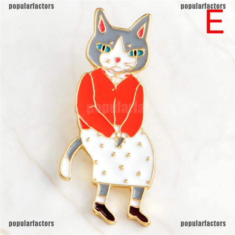 Ghim Cài Áo Hình Mèo Dễ Thương