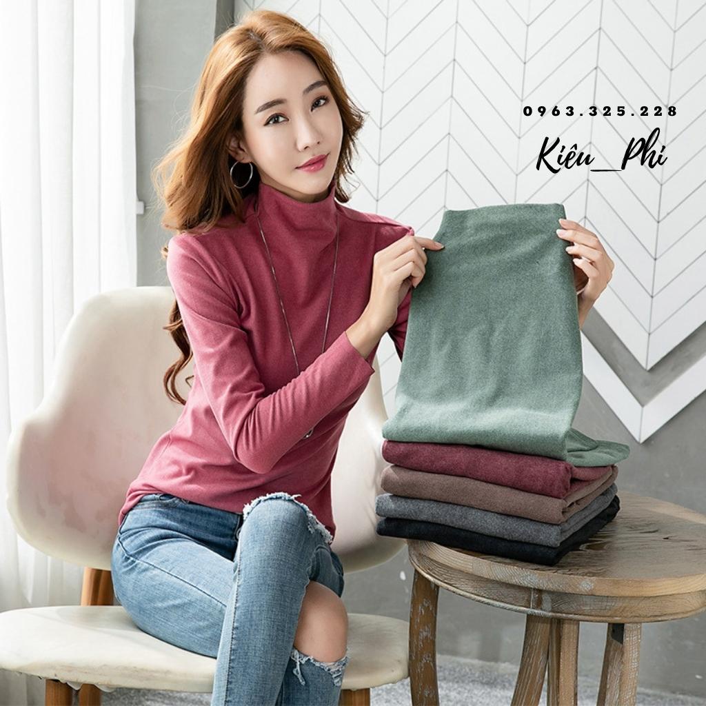 Áo giữ nhiệt monte đủ 6 màu Hàng TQXK xuất xịn túi zip - áo thun dài tay siêu mềm mịn cổ lọ chuẩn loại 1