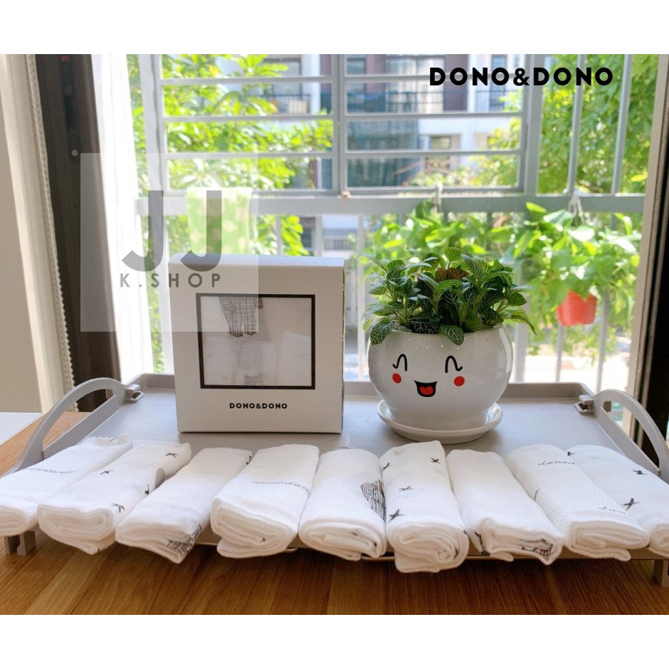 Khăn Sữa Hàn Quốc DONODONO Cho Bé Set 10 Khăn / Set 5 Khăn