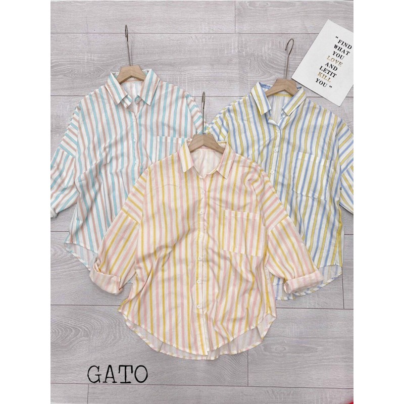 Áo sơ mi sọc size Đại