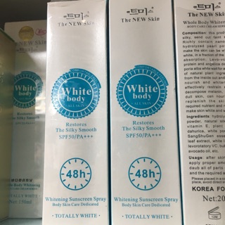 Kem làm trắng da white body 48h