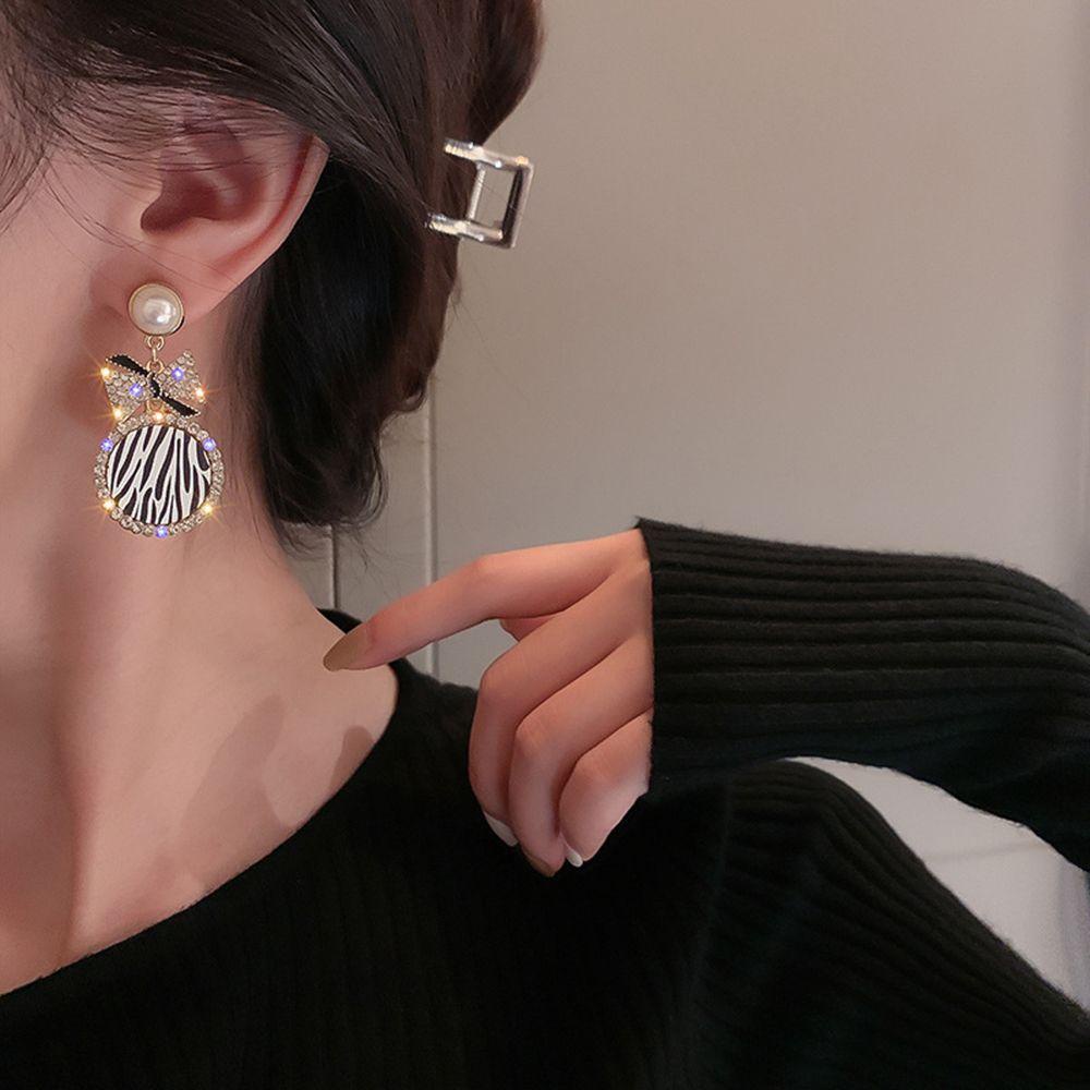 Bông Tai Nơ VANES1 Thiết Kế Ngọt Ngào Thời Trang Cho Nữ|Bông Tai Dáng Dài Thiết Kế Xinh Xắn Thời Trang