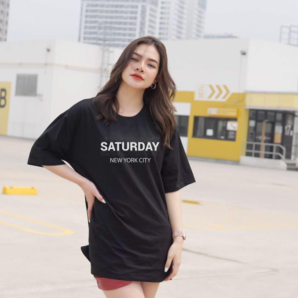 Áo thun tay lỡ New york city by WEARIT phông unisex, thun cotton 4 chiều form rộng cá tính | BigBuy360 - bigbuy360.vn