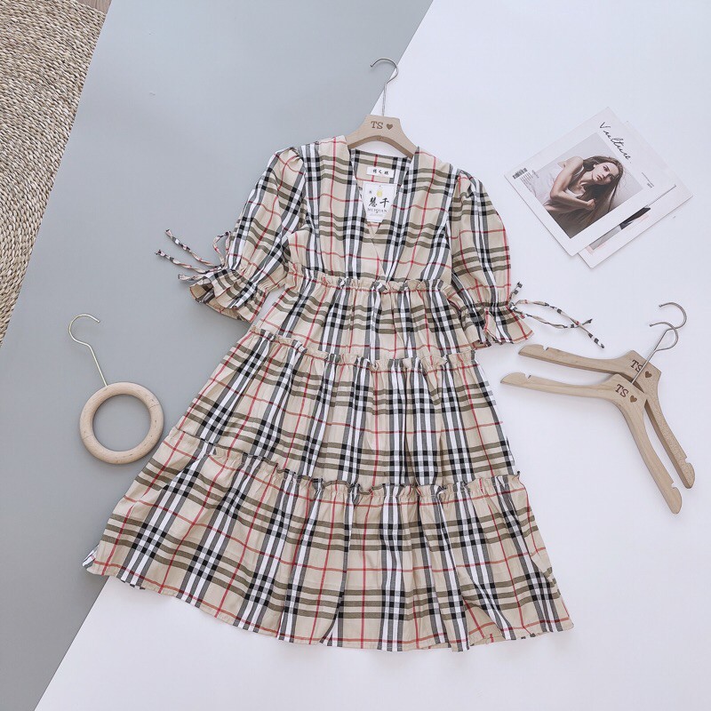 VÁY KẺ BBR BABYDOLL QUẢNG CHÂU CỰC HOT V30 | BigBuy360 - bigbuy360.vn