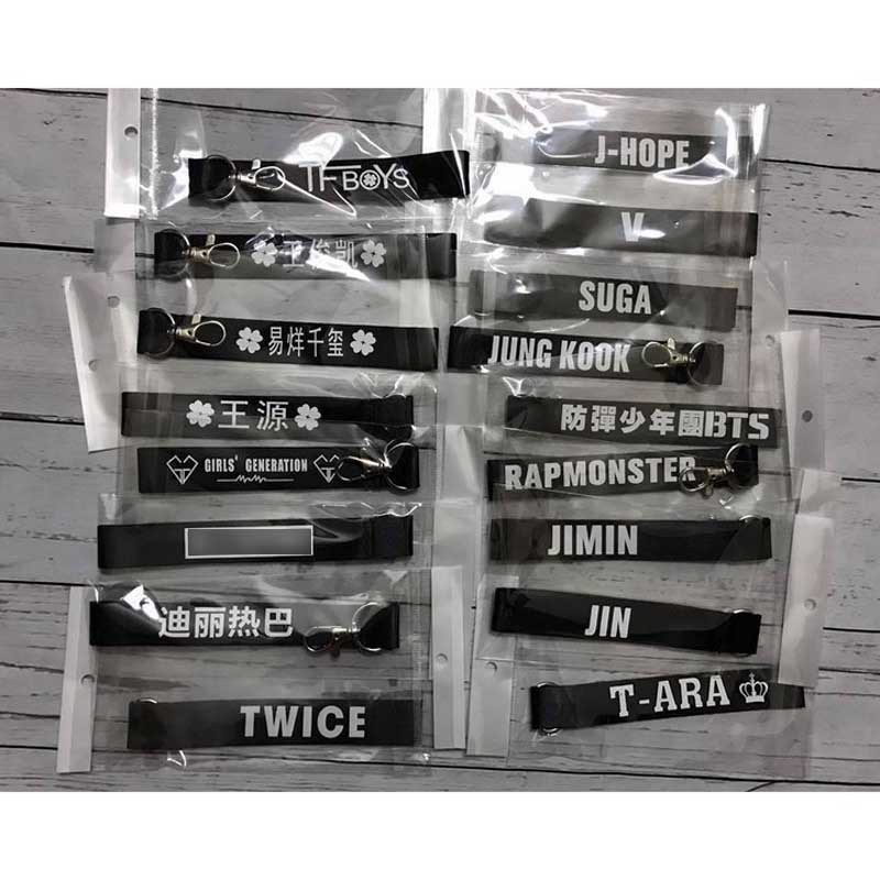 (Sỉ 20k)Nametag trong Blackpink Lisa Jisoo Jennie Rose strap blackpink hologram