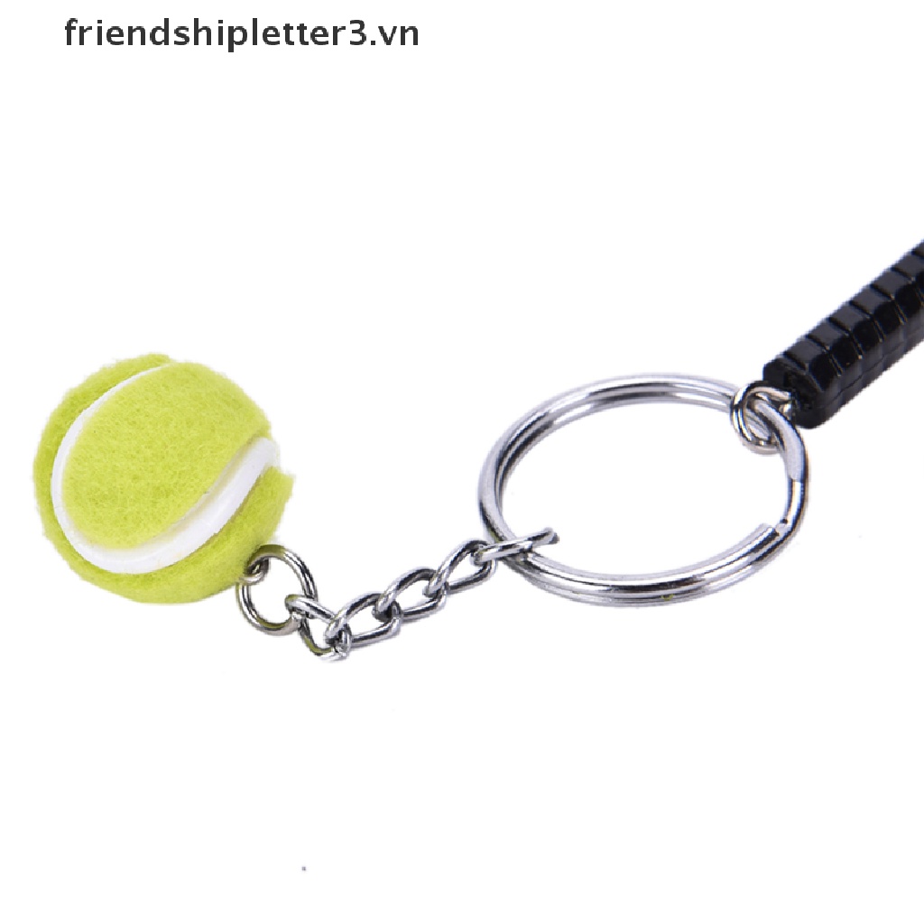 Móc Khóa Hình Vợt tennis 3D Sáng Tạo