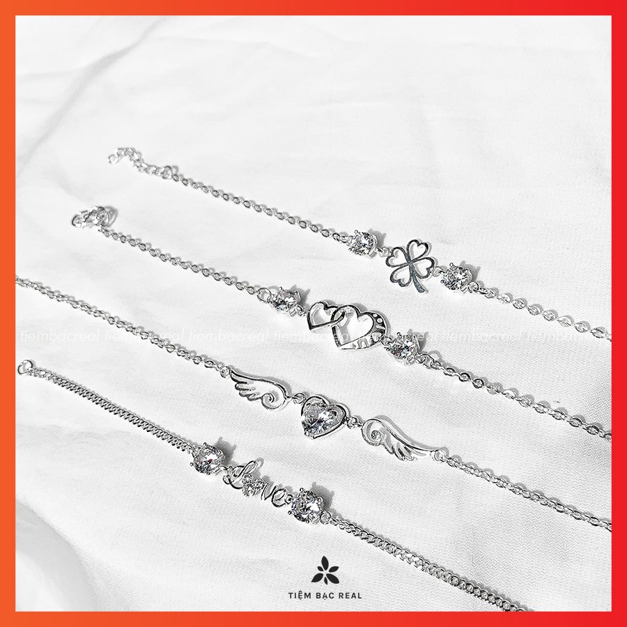 Lắc tay thiên thần chất liệu bạc ta lành tính, lắc tay cánh thiên thần đủ màu đá | BigBuy360 - bigbuy360.vn