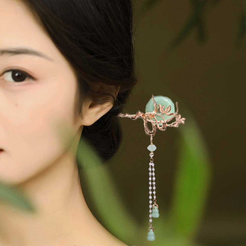 AROMA Trâm Cài Tóc Phối Tua Rua Phong Cách Trung Hoa Cổ Điển Cho Nữ