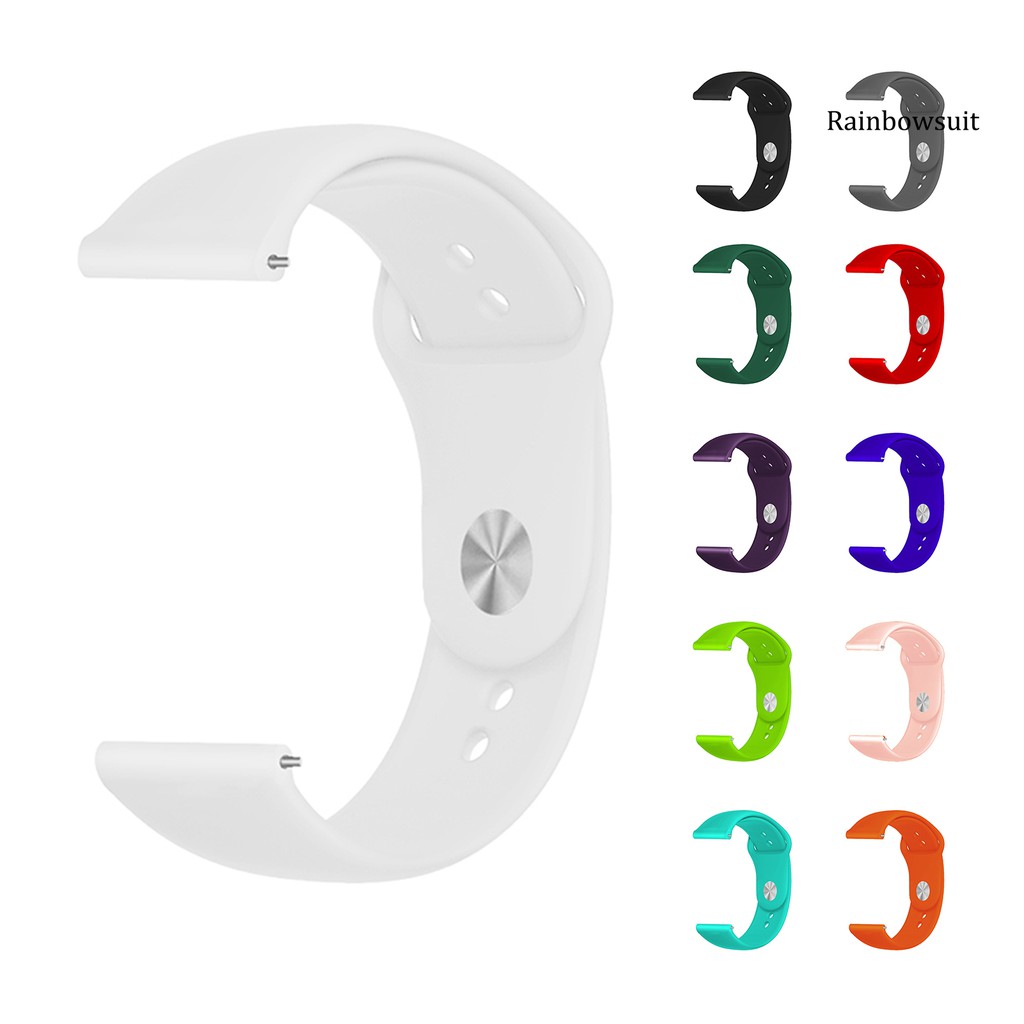 Dây Đeo Tay Thay Thế 22mm Bằng Silicon Cho Đồng Hồ Thông Minh Xiaomi Màu Sắc