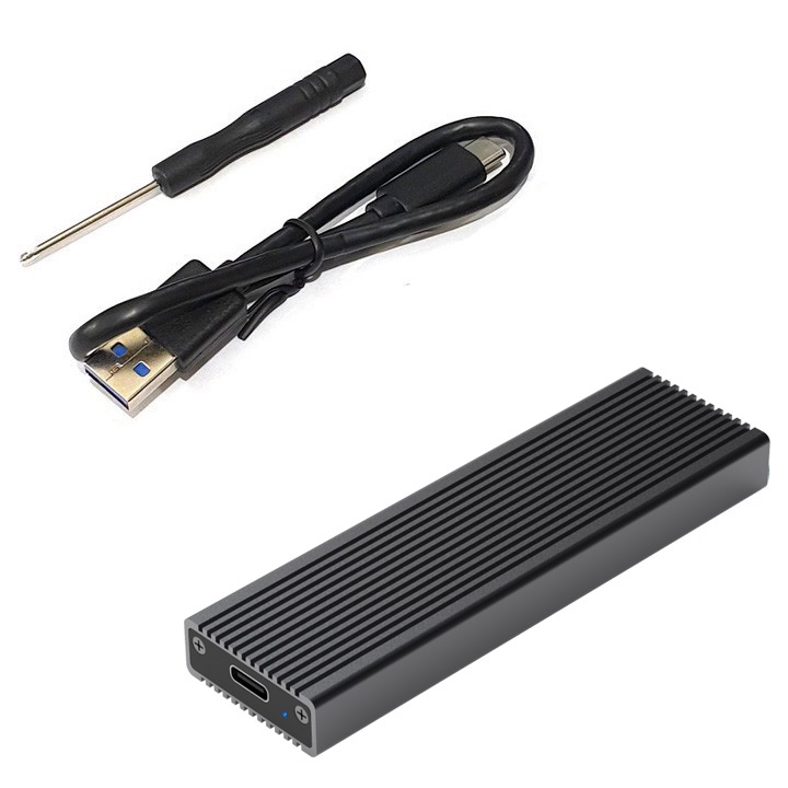 Box SSD M.2 PCIe NVMe USB-C 3.1 có tản nhiệt Blueendless BS-2802N