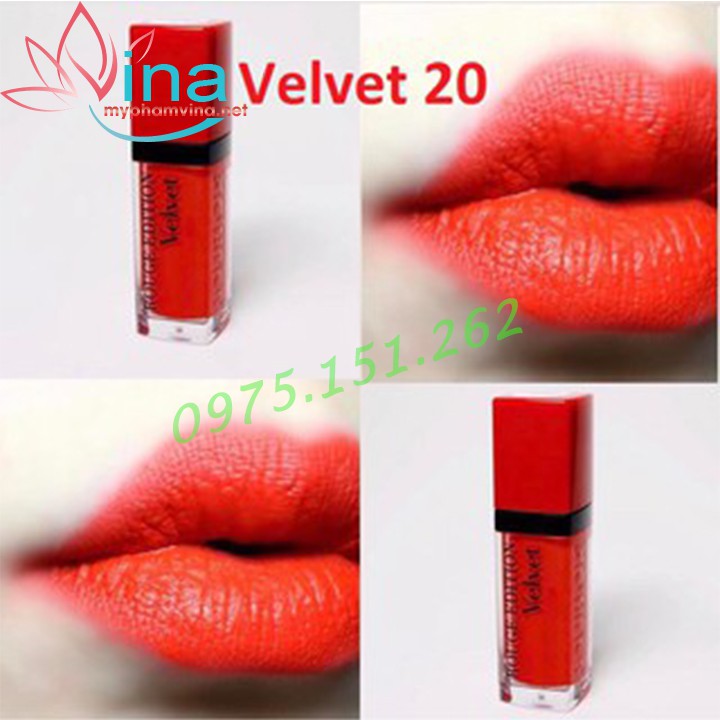 Son Bourjois Rouge Edition Velvet Poppy Days 20 – Đỏ cam