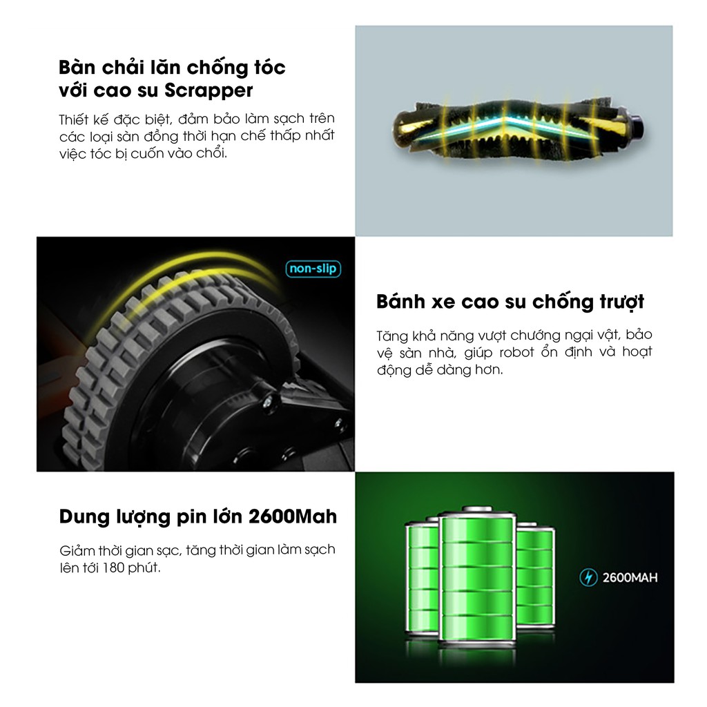 Robot Hút Bụi Lau Nhà Tự Động Fuji Luxury T3 - Bảo hành 2 năm chính hãng