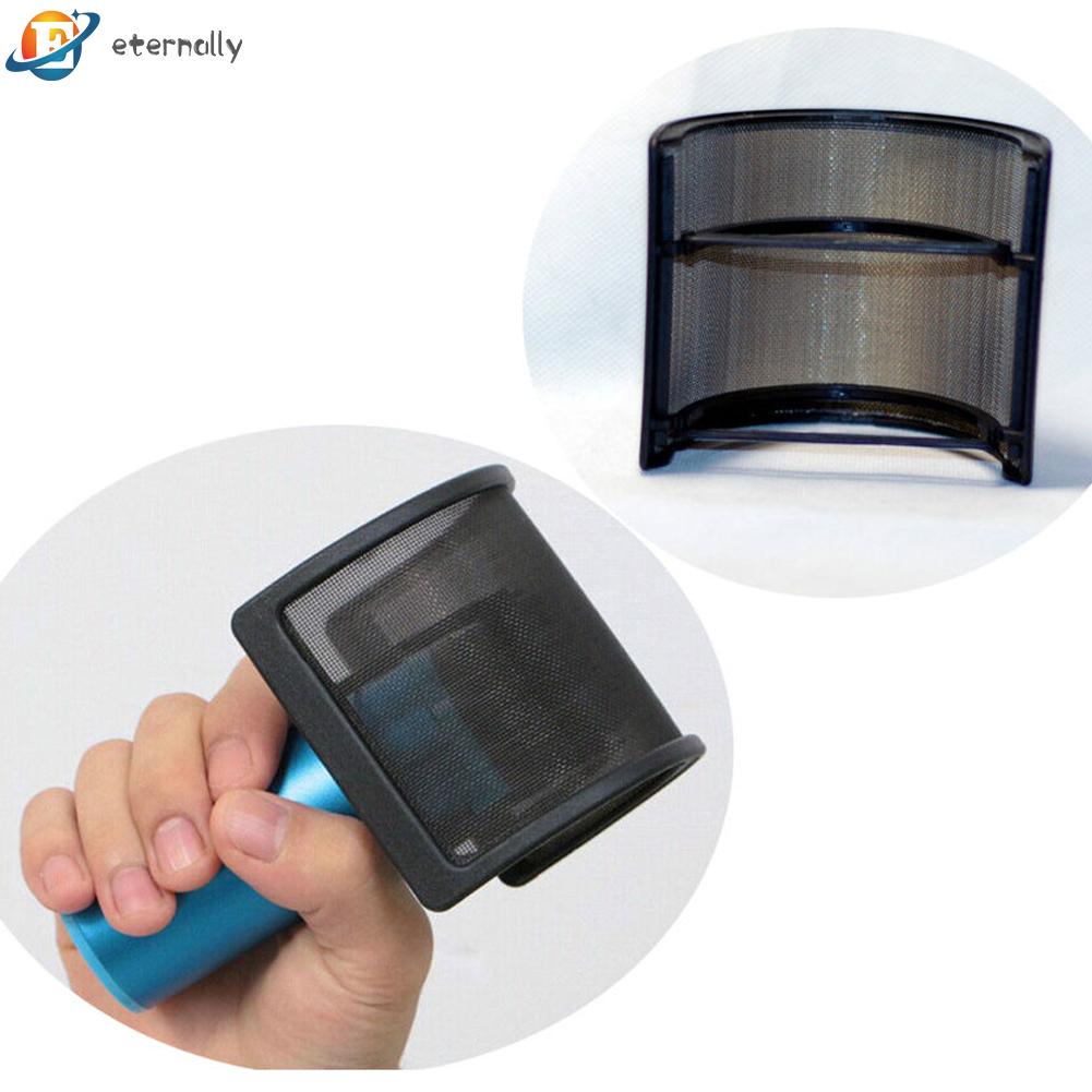 Eternally Double Layer Recording Microphone Windscreen Pop Filter Mask Shield Black