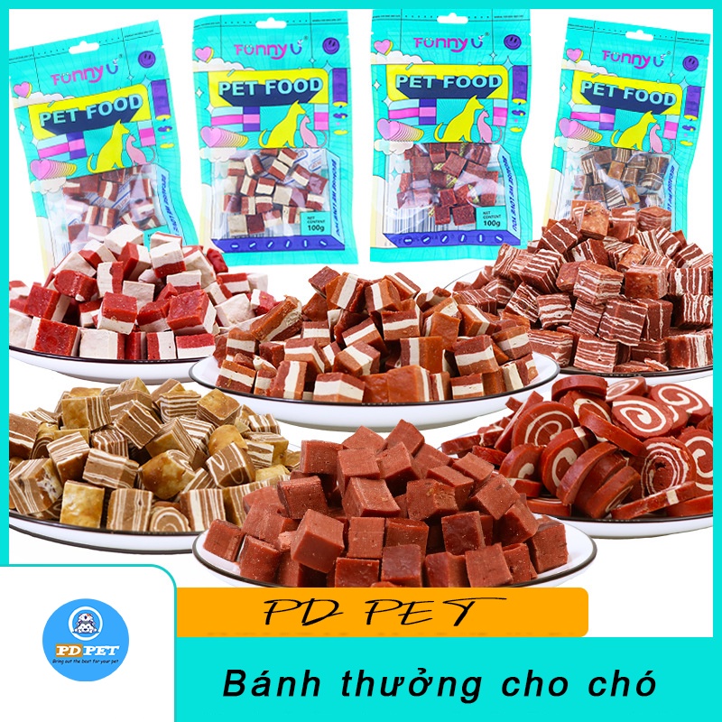 Bánh thưởng cho thú cưng - Đồ ăn vặt cho chó mèo Sumiho nhiều hương vị [PD PET]