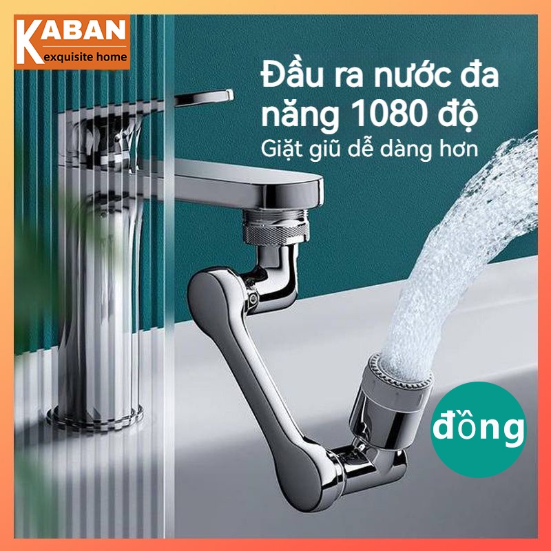 Đầu Chuyển Đổi Vòi Nước Cơ Học Xoay 1080 Độ Chống Văng Đa Năng Cho Nhà Tắm
