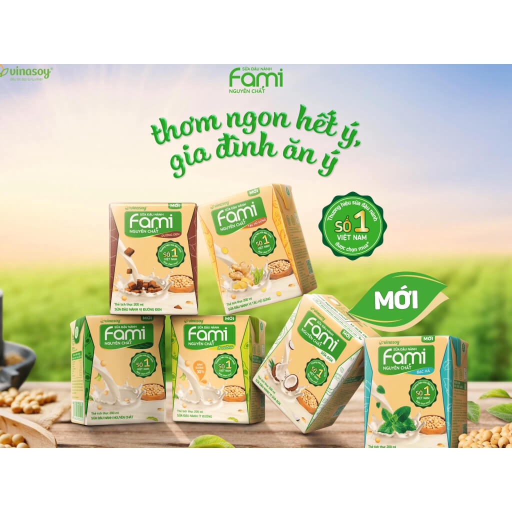 THÙNG 36 HỘP 200ML SỮA ĐẬU NÀNH FAMI
