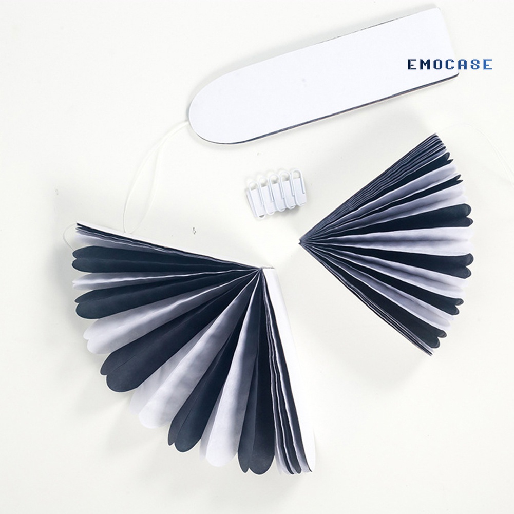 Set 3 Phụ Kiện Treo Trang Trí Tiệc Halloween Hình Tổ Ong / Tròn Bằng Giấy