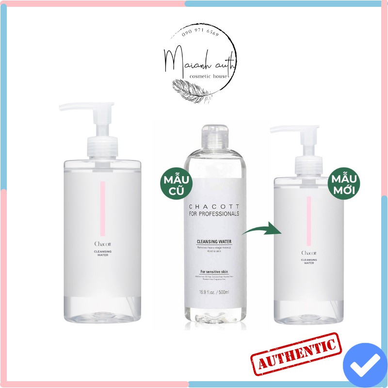 [Mã 44FMCGSALE1 giảm 10% đơn 250K] Nước tẩy trang Chacott Nhật Bản 500ml