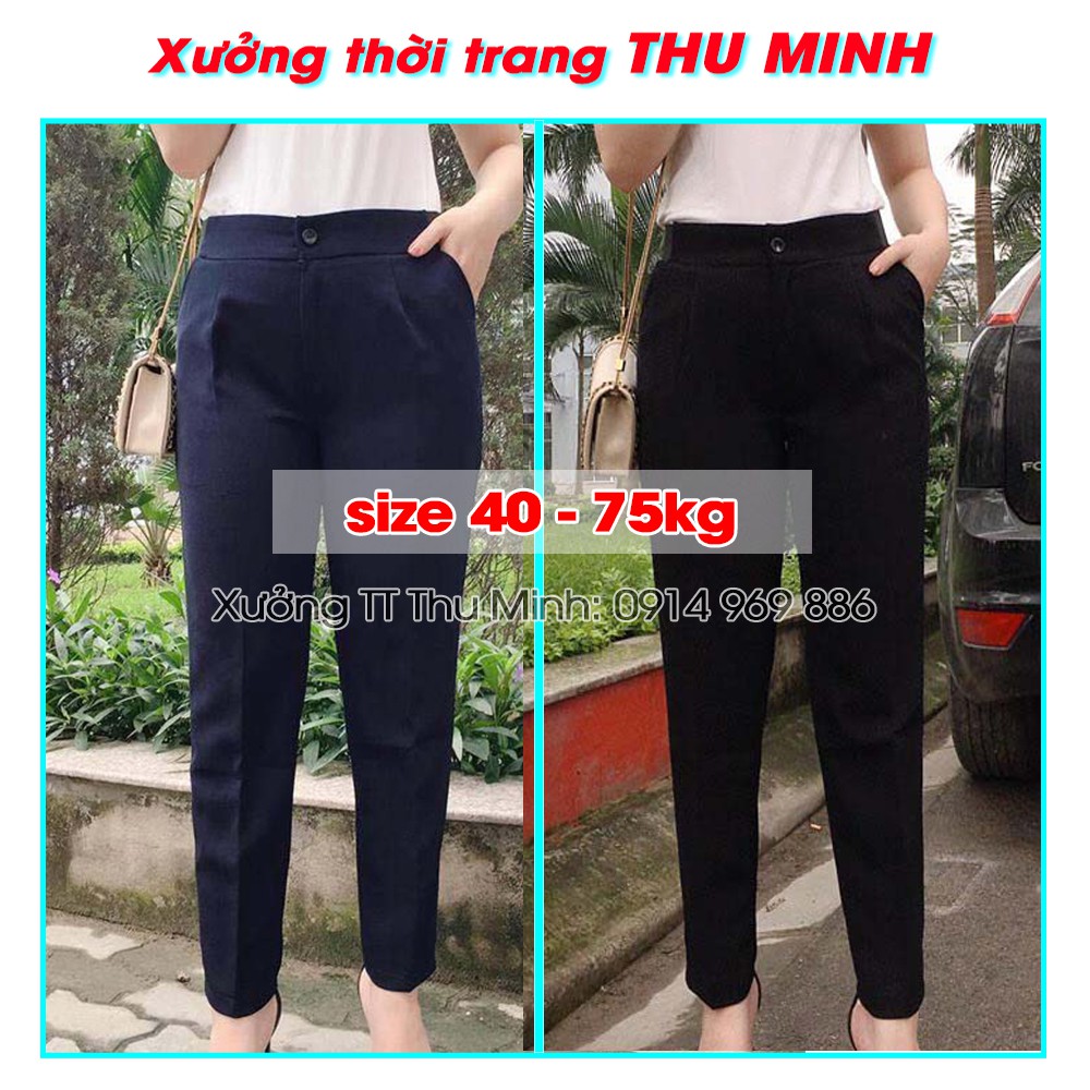 QUẦN BAGGY TÂY SIZE LỚN, FORM RỘNG BIG SIZE, VẢI ĐẸP 40-75kg Q2D09