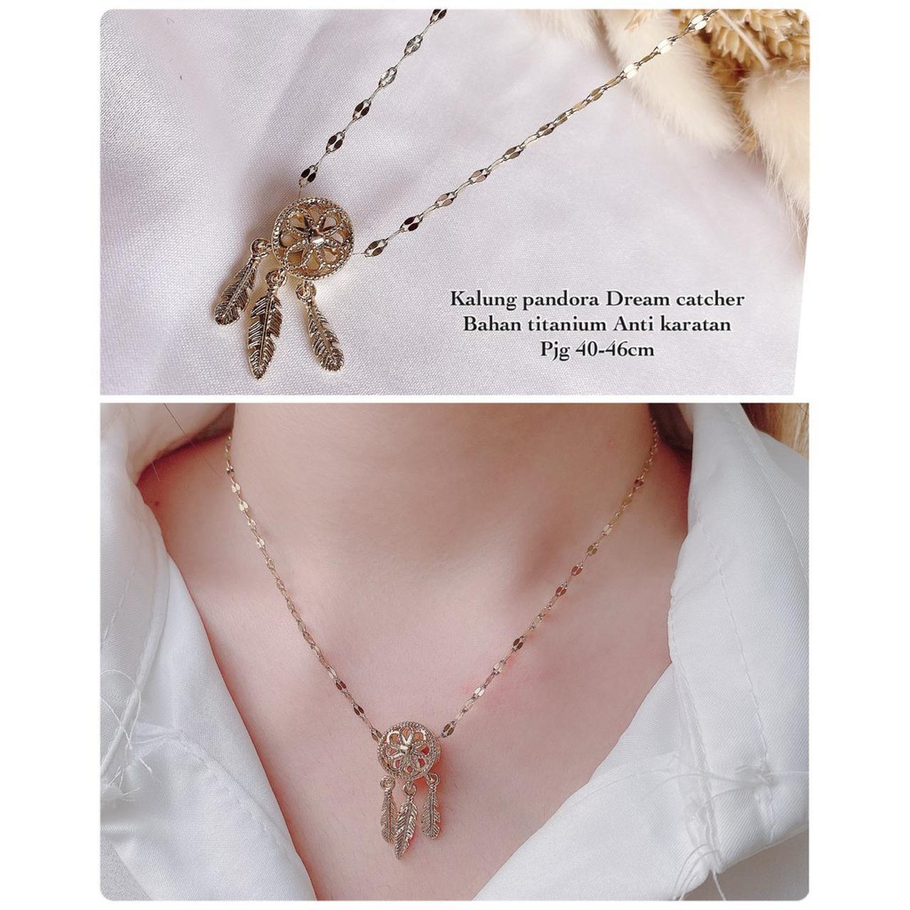 Pandora Dây Chuyền Titan Mặt Dreamcatcher Cho Nữ