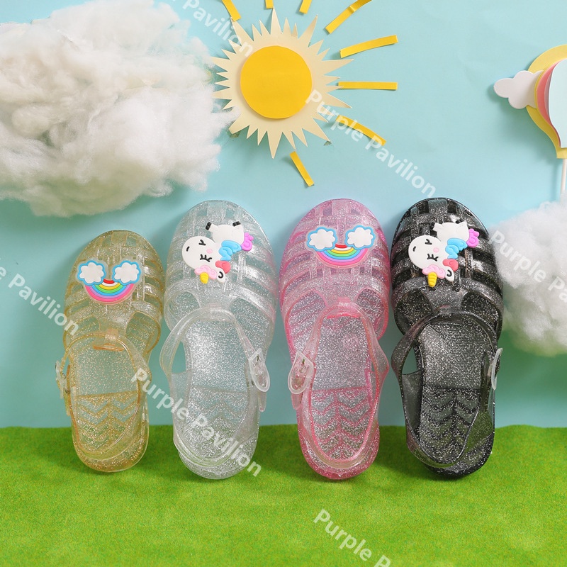 ✿Hàng Có Sẵn✿ Giày Búp Bê Đế Mềm Đục Lỗ Màu Cầu Vồng Kiểu Công Chúa Roman Cho Bé Gái