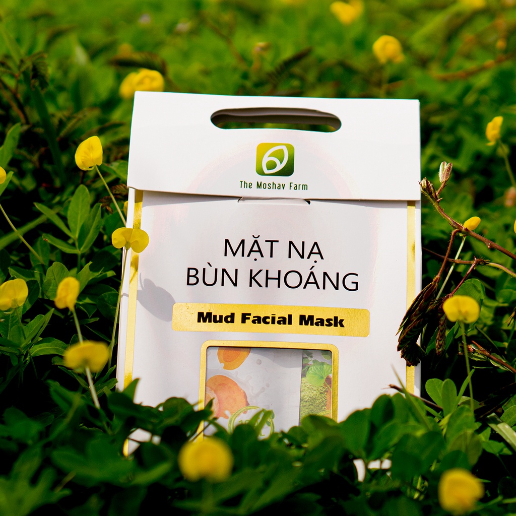 Mặt nạ dưỡng da Bùn Khoáng The Moshav Farm Detox Da, Làm Sáng Da, Giảm Mụn - 10 gói