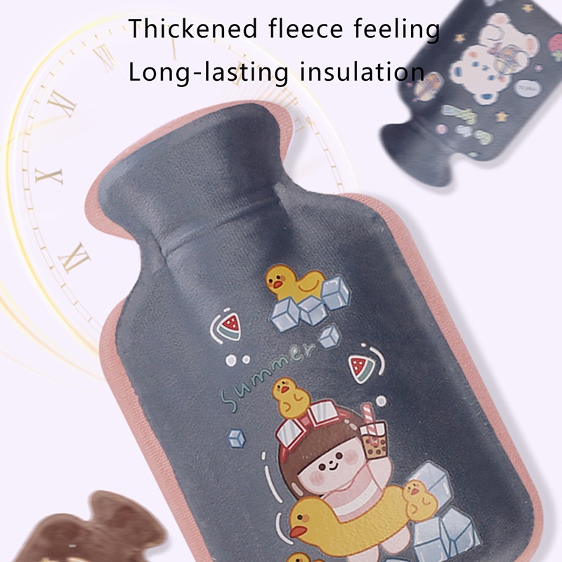 Túi chườm nóng lạnh lông mịn Hoạt hình dễ thương Giảm đau bụng kinh Hạ sốt Hổ trợ phục hồi vết thương JP6