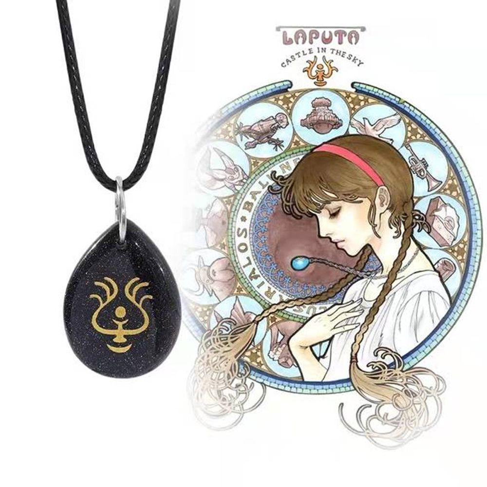 Vòng cổ Mặt Anime Laputa Bay Có Thể Điều Chỉnh Thời Trang|Vòng cổ Mặt Lâu Đài Hayao Miyazaki Series Khí Chất Khí Chất Hayao Miyazaki Trong Bầu Trời