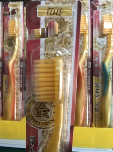 Bàn Chải Đánh Răng Ion-Nano Gold Hàn Quốc