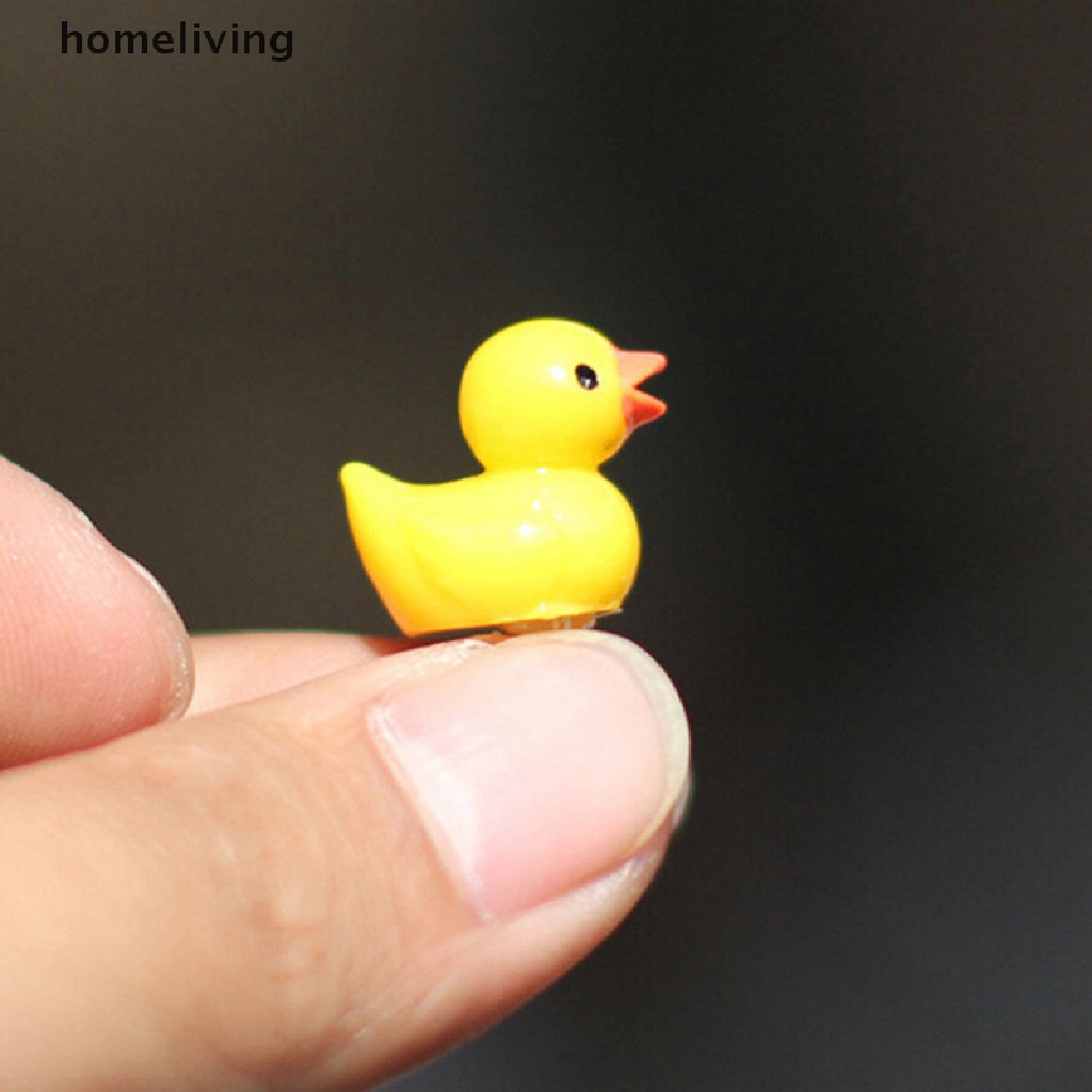 Bộ 6 Tượng Vịt Vàng Dùng Trang Trí Tiểu Cảnh