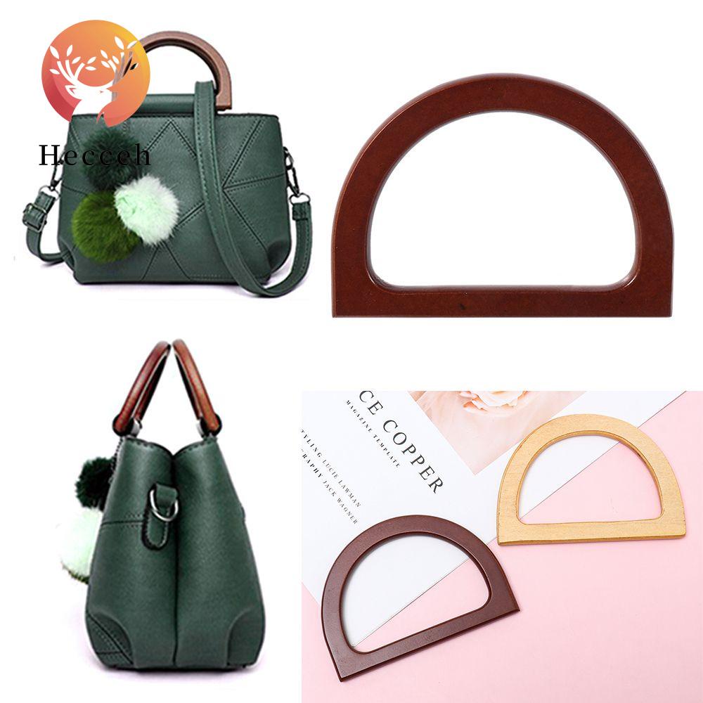 Phụ Kiện Quai Túi Xách Hình Chữ O / D Bằng Gỗ