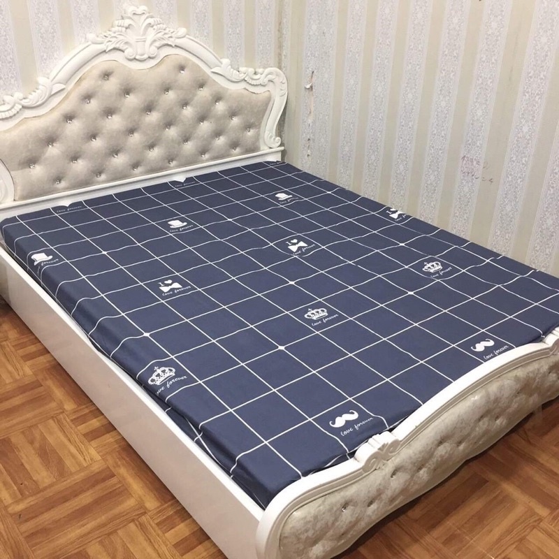 Bộ ga chun và 2 vỏ gối cotton poly mềm mịn được chọn mẫu