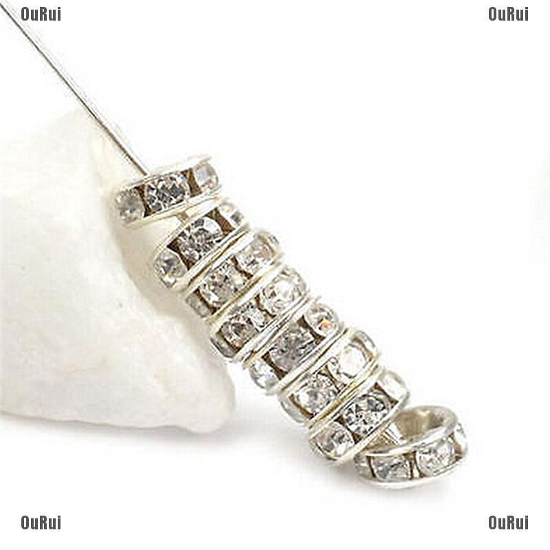 Set 100 Hạt Cườm 6mm Màu Vàng / Bạc Làm Trang Sức Thủ Công