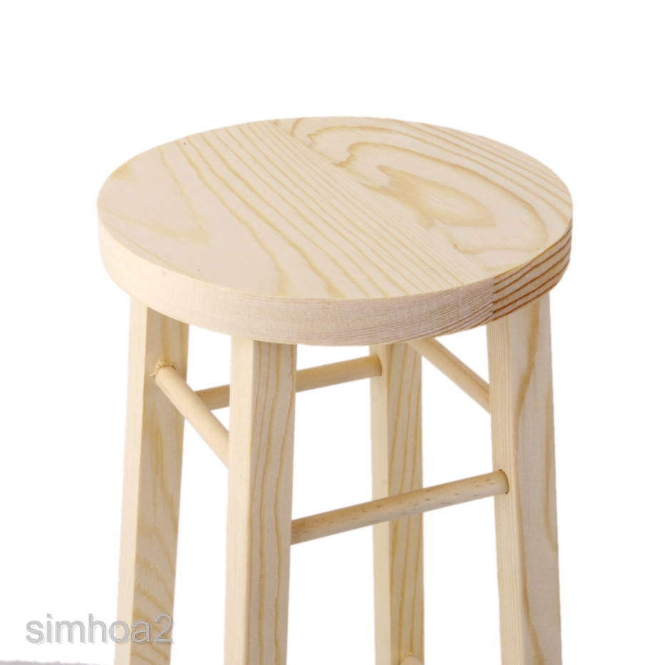 [SIMHOA2] Round Stool Wood Furniture for 1/3 Size Dollfie AOD MID EID SD DD BJD Dolls