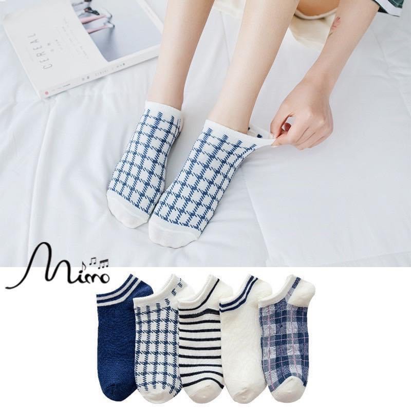 Tất vớ nữ cổ ngắn màu vintage trẻ trung cực xinh, chất liệu thấm hút mồ hôi co giãn 4 chiều chống hôi chân