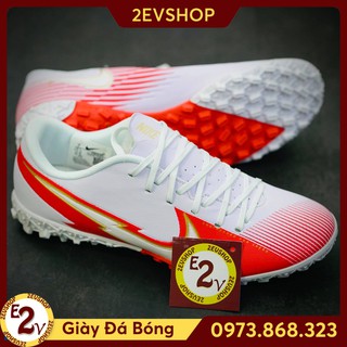 [FreeShip] [Tặng Tất/Túi] Giày Đá Bóng 𝗧𝗙 𝗡𝗶𝗸𝗲 𝗠𝗲𝗿𝗰𝘂𝗿𝗶𝗮𝗹 𝟭𝟰 Trắng Đỏ Trắng Đã Khâu