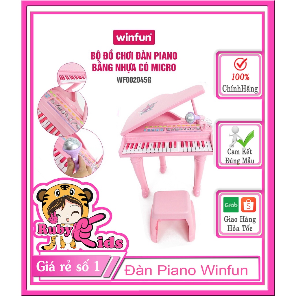 ĐÀN PIANO ĐỒ CHƠI -WINFUN CHO BÉ ( Quà tặng của Merries)