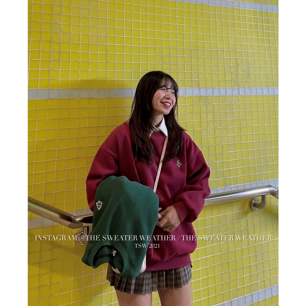 Cổ sơ mi tháo rời mặc trong the.sweaterweather TSW