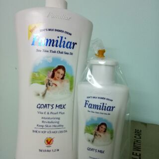 Combo sữa tắm dê 1200ml và 250ml