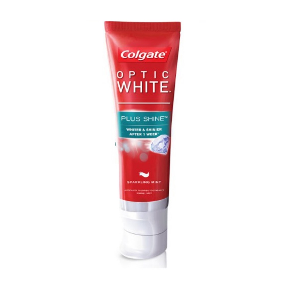 Kem đánh răng trắng răng COLGATE Optic White Plus Shine - kem đánh trắng răng 100g