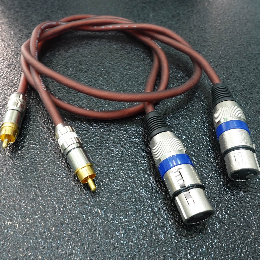 Cáp canon  cái ra đầu bông sen  dài 1m | Dây kết nối cho thiết bị âm thanh, dàn âm thanh tín hiệu chuẩn