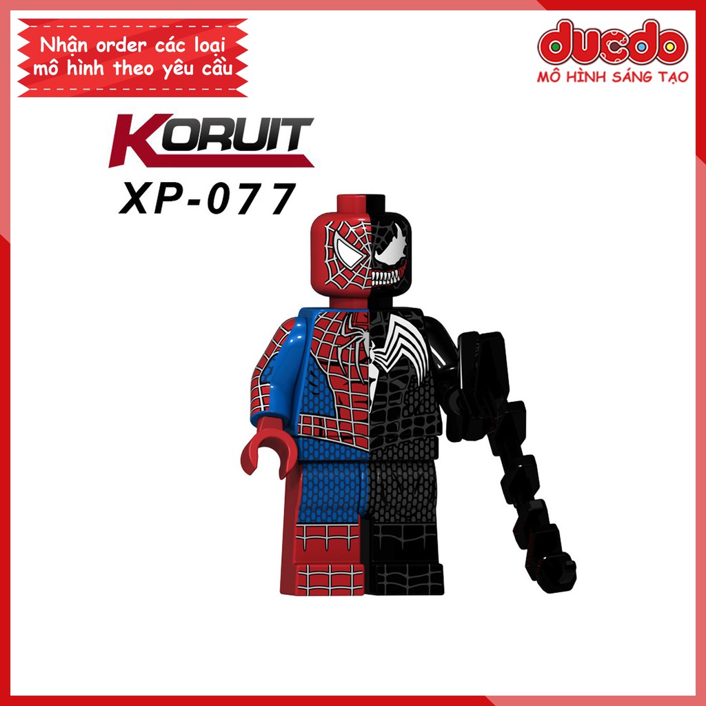 Minifigures các nhân vật Venom, Spiderman, Deapool, Captain cực chất - Đồ chơi Lắp ghép Mini Mô hình Iron Man KT1010