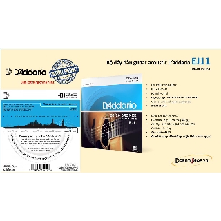 Bộ dây đàn guitar acoustic D’addario EJ11