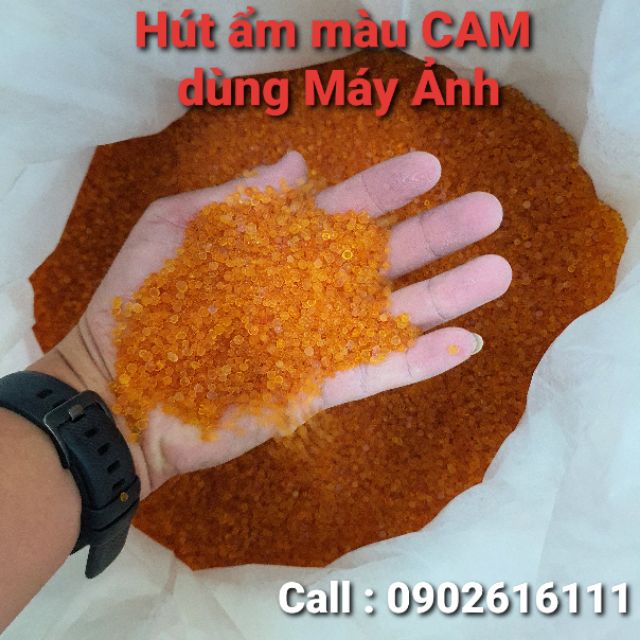 Gói 500g Hạt chống ẩm, hạt hút ẩm MÀU CAM chuyên dụng cho máy ảnh