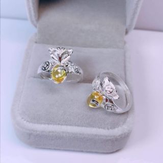 Nhẫn bạc ta hồ ly đá phong thủy