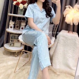 Bộ lụa gấm áo cộc quần dài