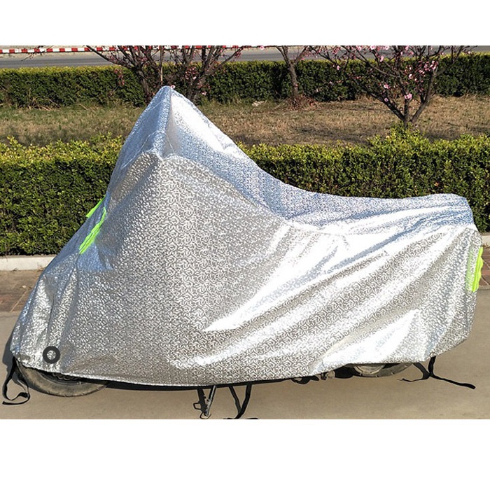 Bạt phủ xe tráng nhôm, Bạt phủ xe máy bạt trùm xe máy loại dày xịn có phản quang cảnh báo OXM1 size to vừa được SH