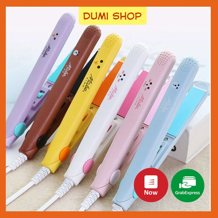 Máy duỗi tóc mini Maketime nóng nhanh ép tóc an toàn dễ tạo kiểu - máy uốn tóc - Dumi Shop