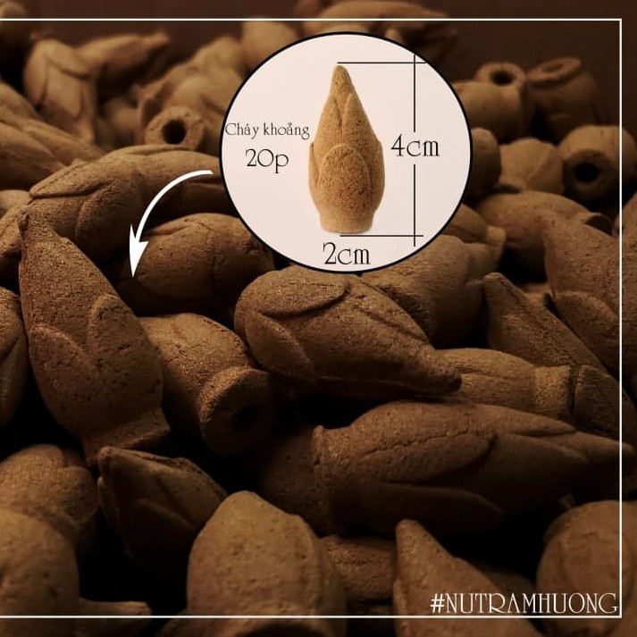 Nhang Nụ Trầm Hương Sạch Trầm Hương Tự Nhiên Organic 100Gram Đóng Hộp - MTH JEWELRY